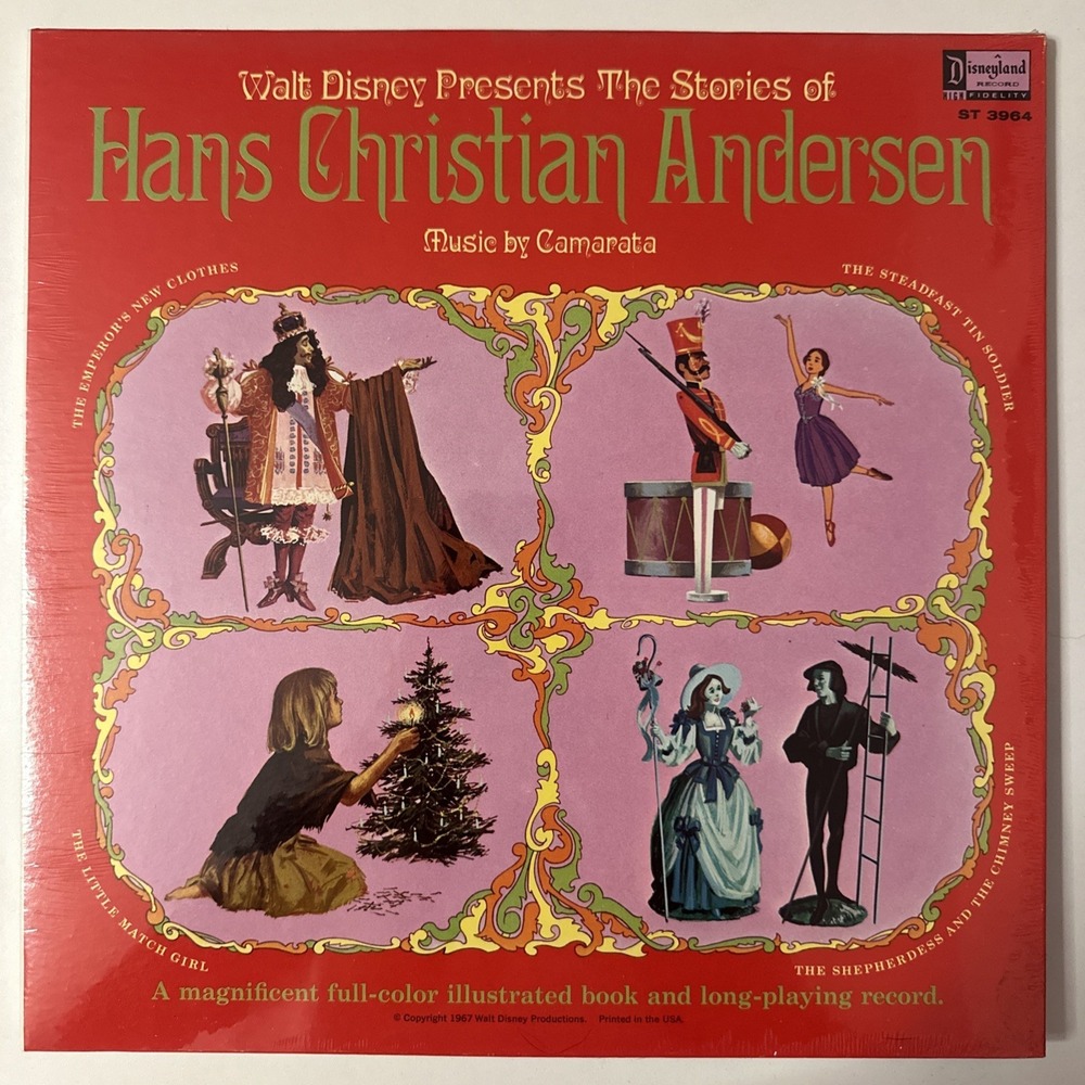 WALT DISNEY Hans Christian Andersen ST3964 LP SEALED 1967 Vinyl Record Vtg